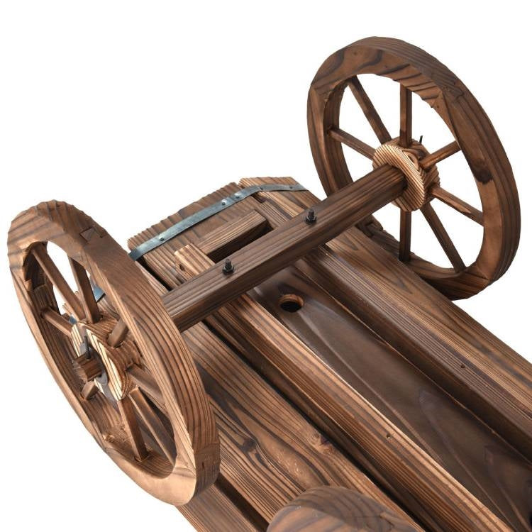 Barrel Planter Wagon