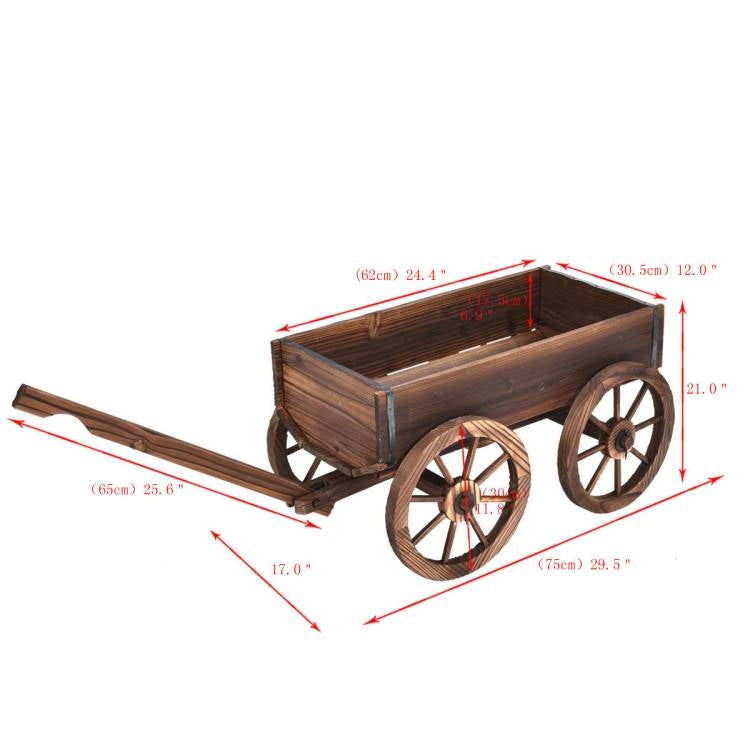 Barrel Planter Wagon