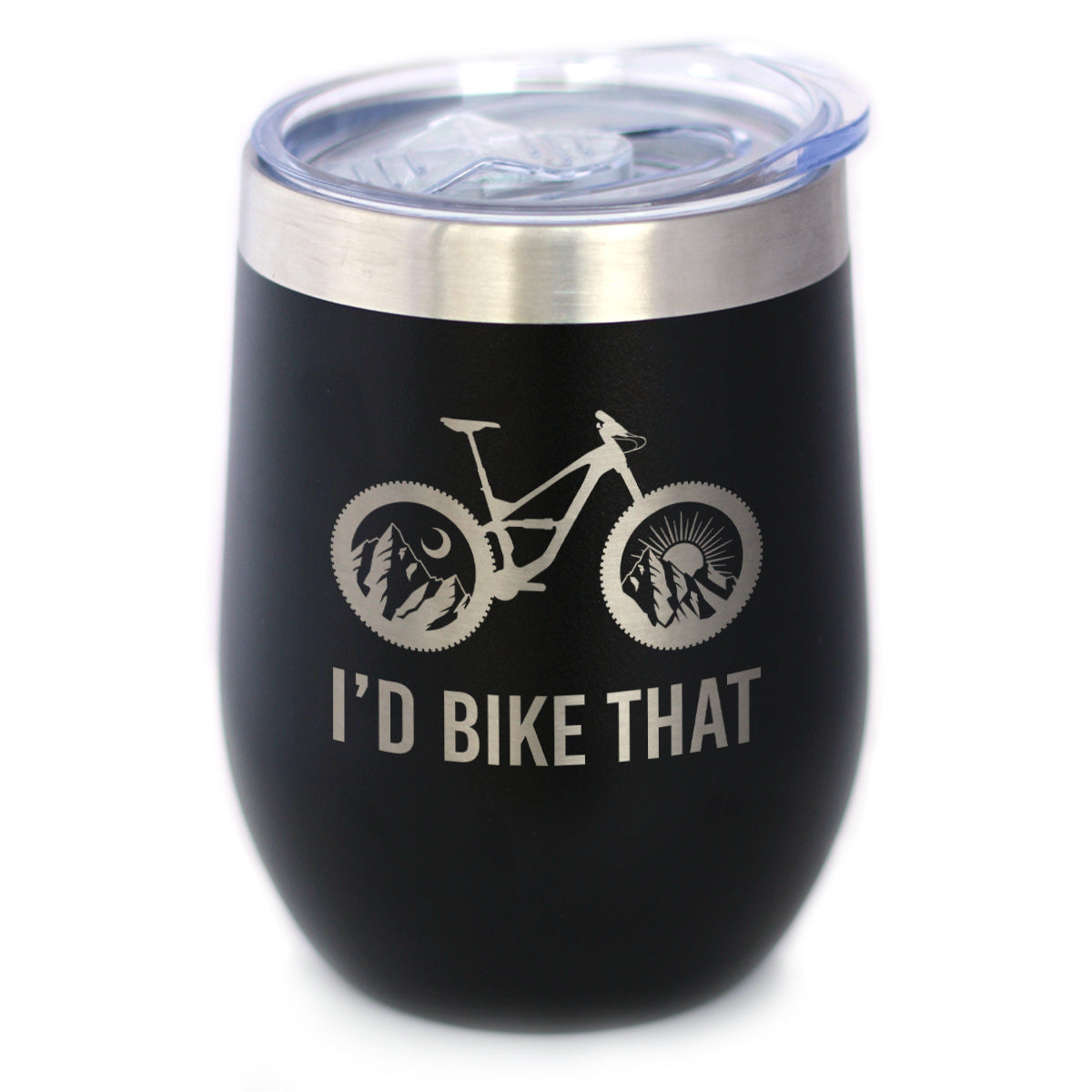 I'd Bike That Wine Tumbler
