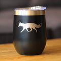 Mountain Fox Silhouette Wine Tumbler