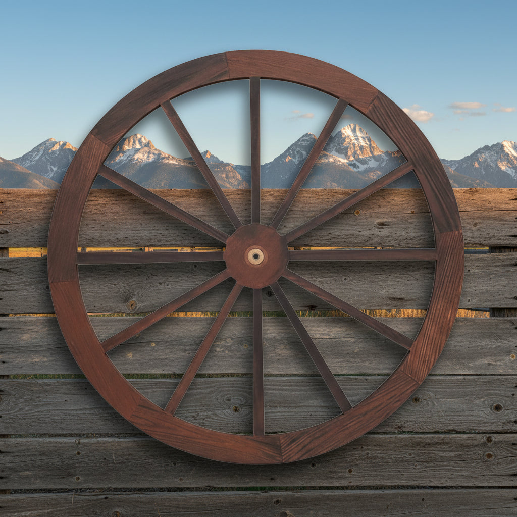Frontier Wagon Wheel Wall Decor