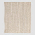 Cancer Awareness - Cotton Sustainable Knit Warrior Throw Blanket Beige
