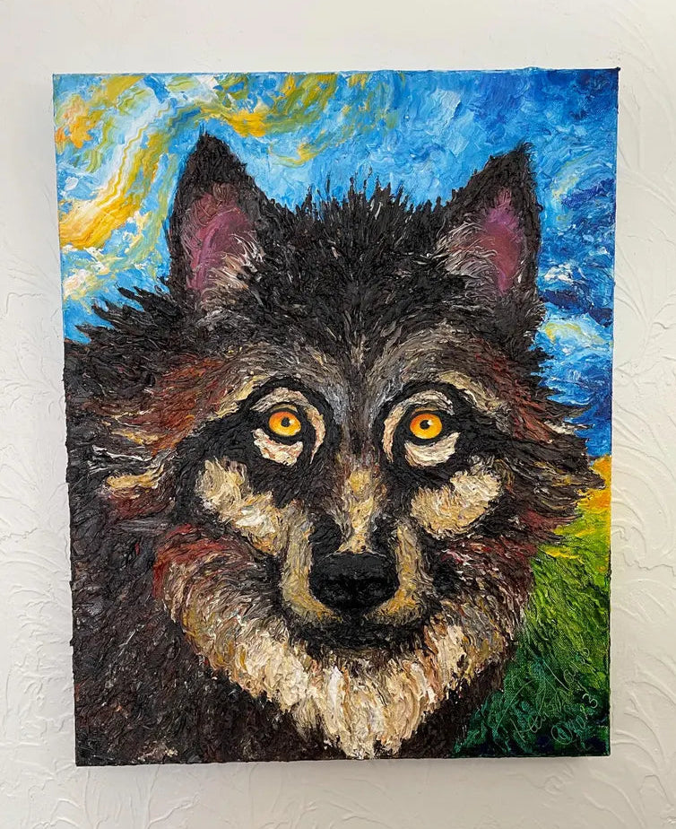 Wolf Spirit Original Oil on Canvas