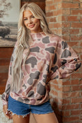 Women's Camo Western Pullover Sweatshirt