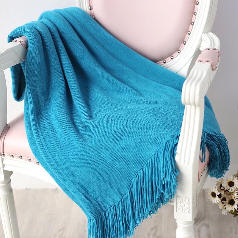 Tassel Knit Bed Blanket