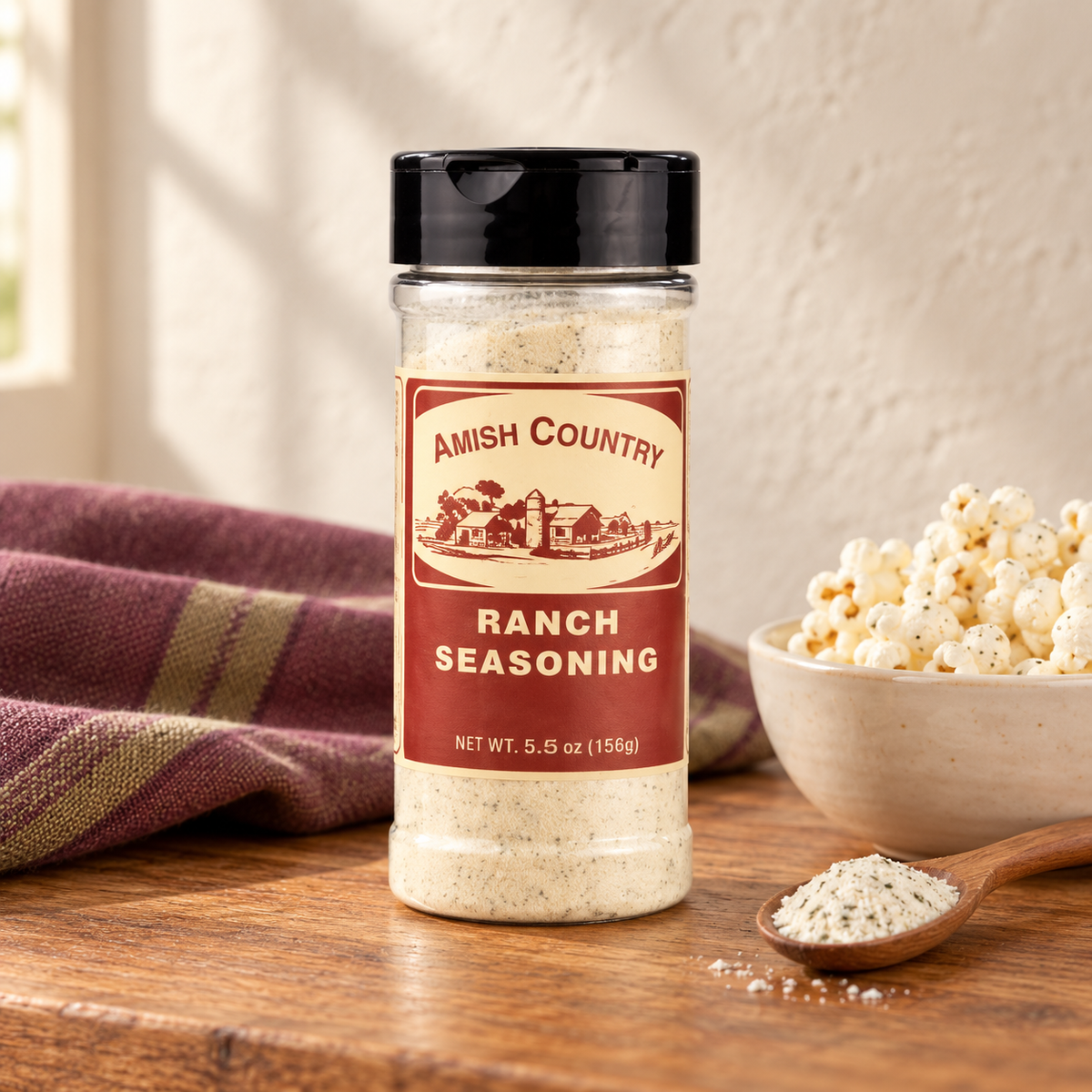 Ranch Popcorn Seasoning | Zesty Buttermilk Flavor, 5.5 oz