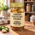 Pickled Jalapeño Quail Eggs | 16 fl oz