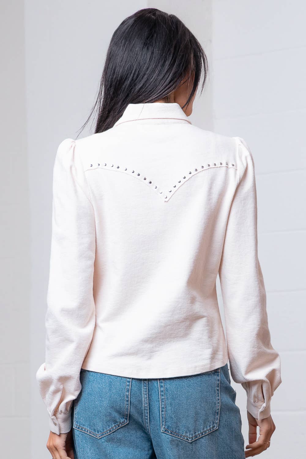 Amarillo Studded Western Blouse