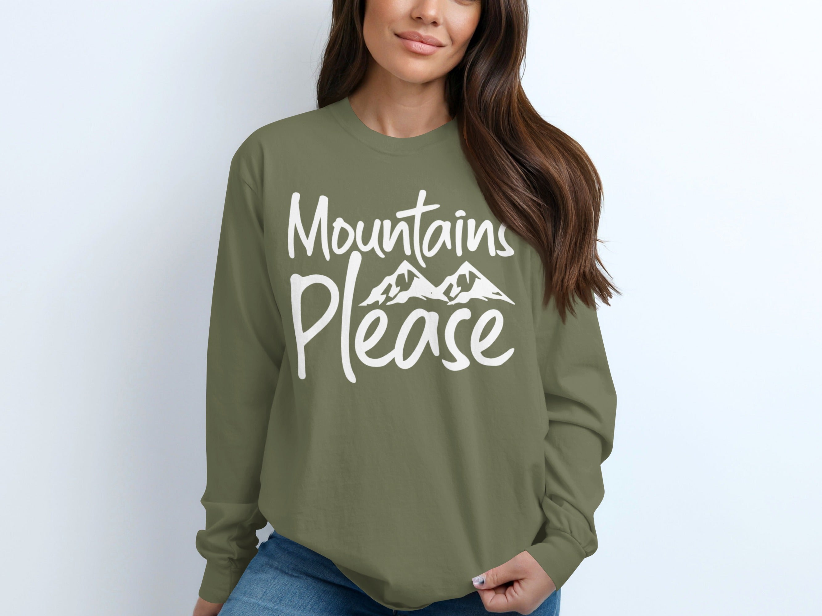 Mountains Please Long Sleeve T
