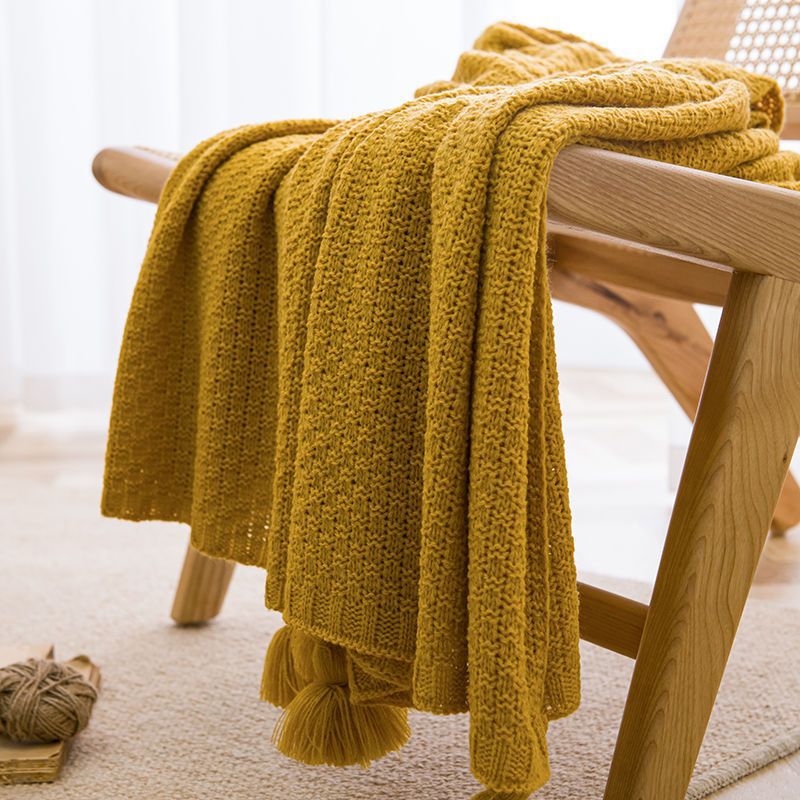 Handmade Tassel Throw Blanket