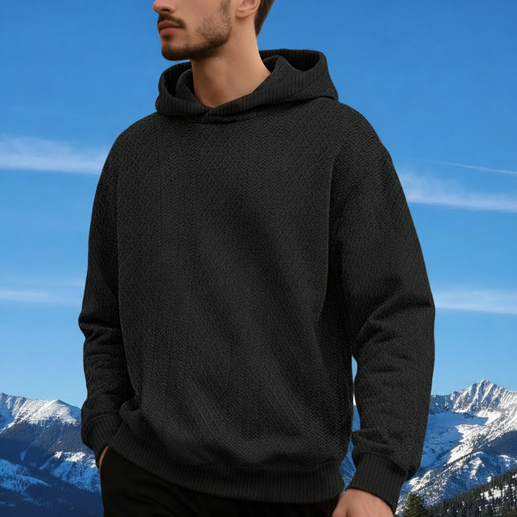 Black Hoodie - Matched to Army Green Master