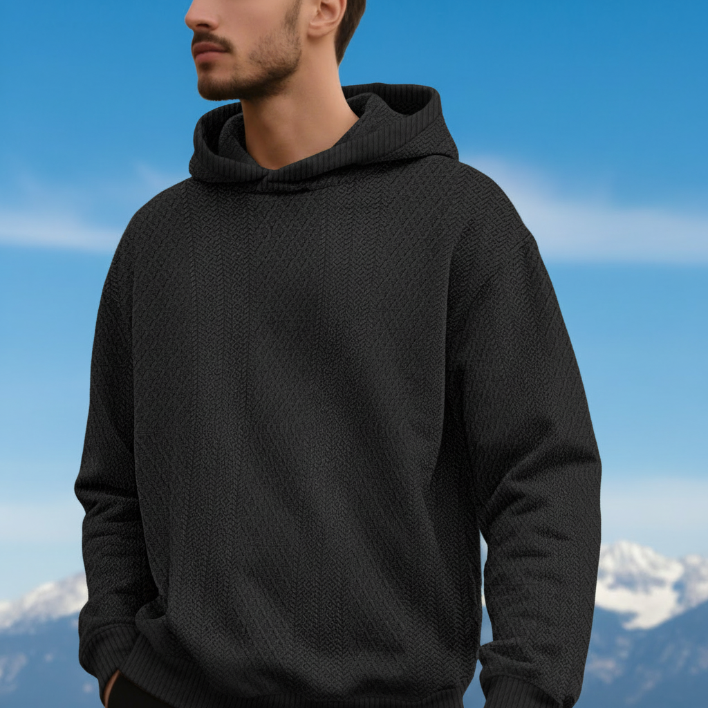 Black Hoodie - Matched to Army Green Master