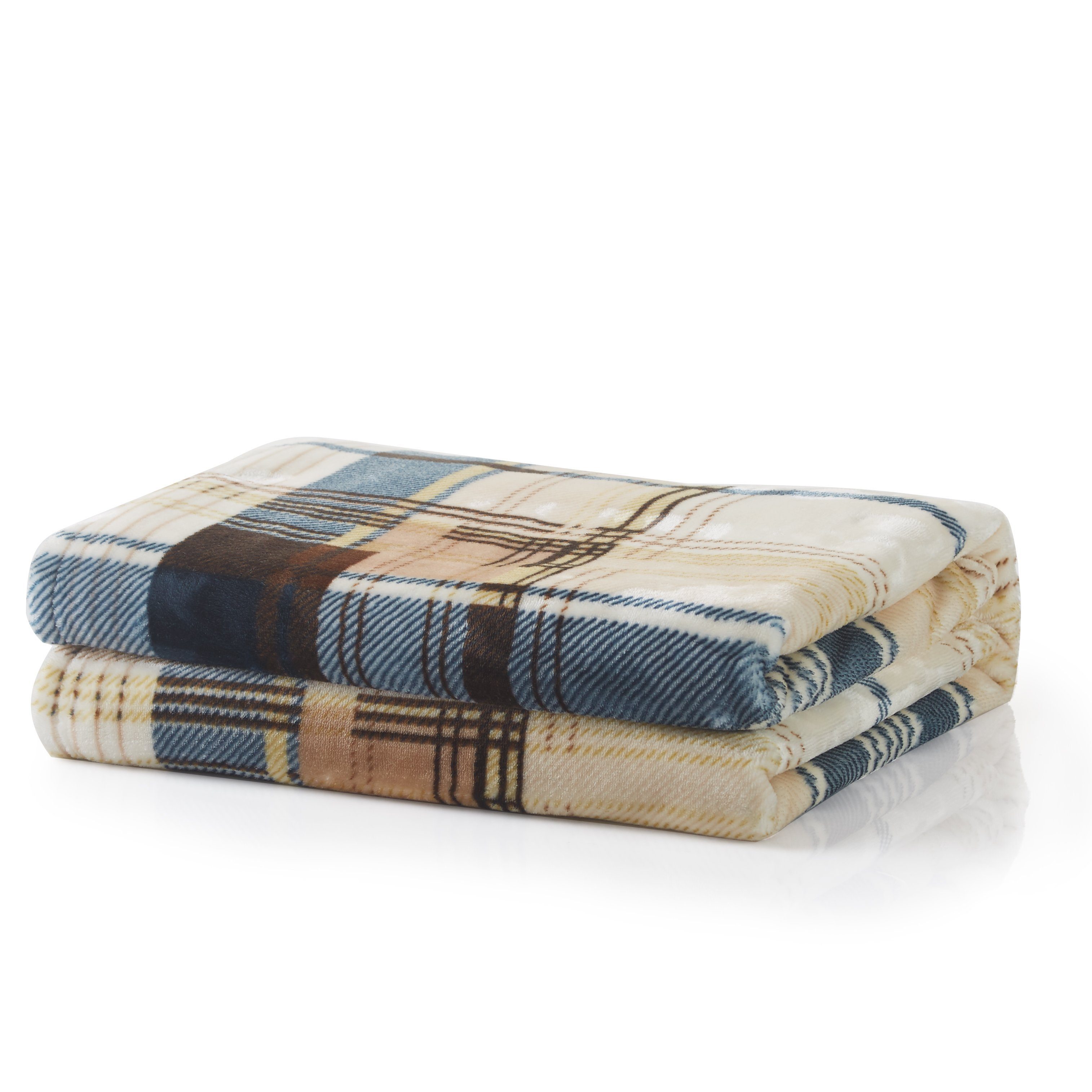 Winter Cabin Plaid Throw Blanket