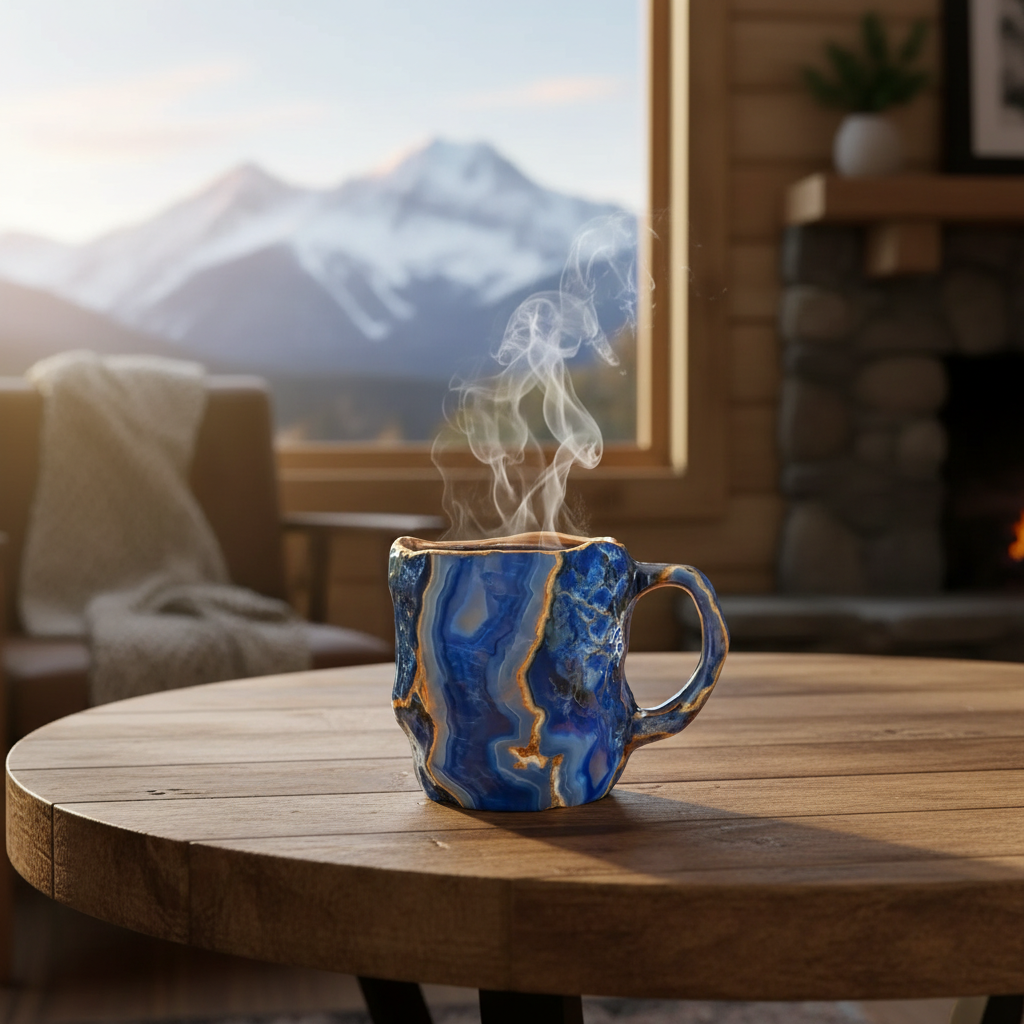 Blue Agate Mug - Colorado Lifestyle