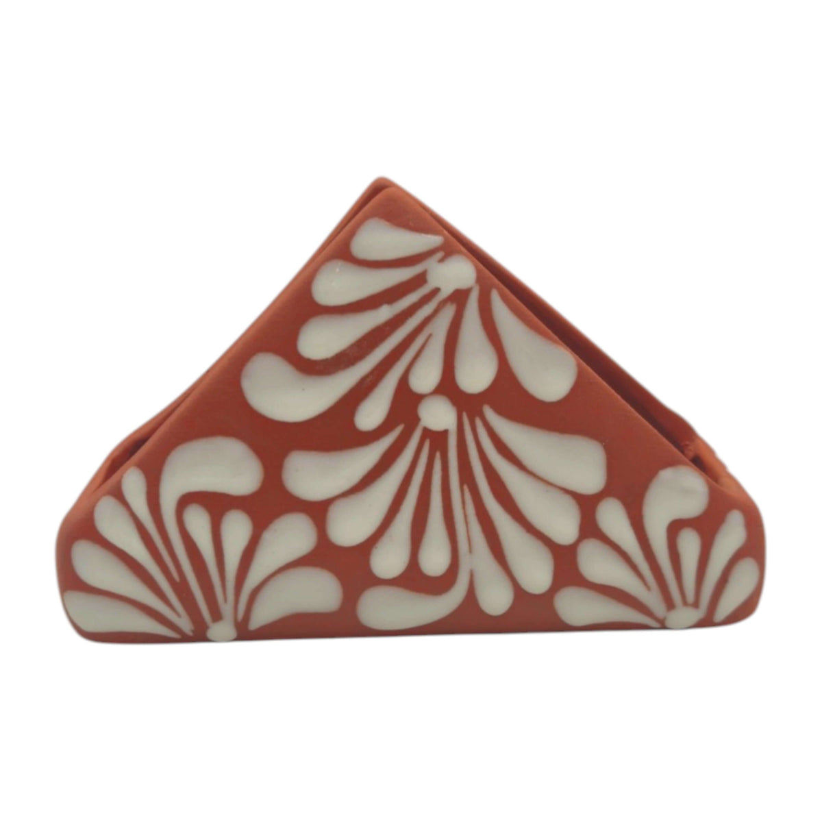 Brown & White Talavera Napkin Holder