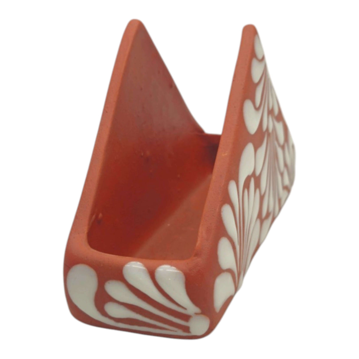 Brown & White Talavera Napkin Holder