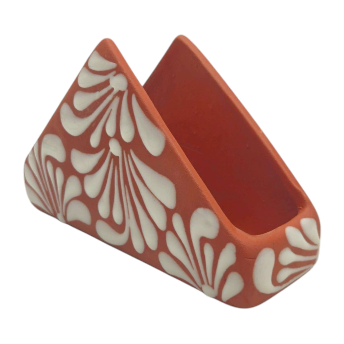 Brown & White Talavera Napkin Holder