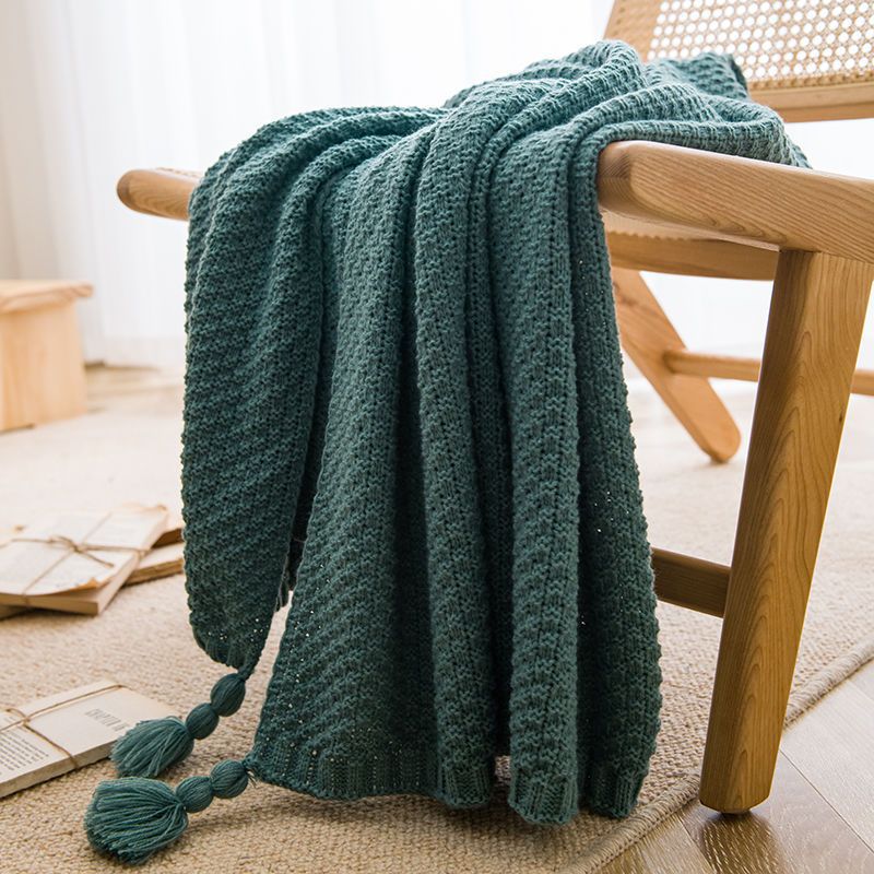 Handmade Tassel Throw Blanket