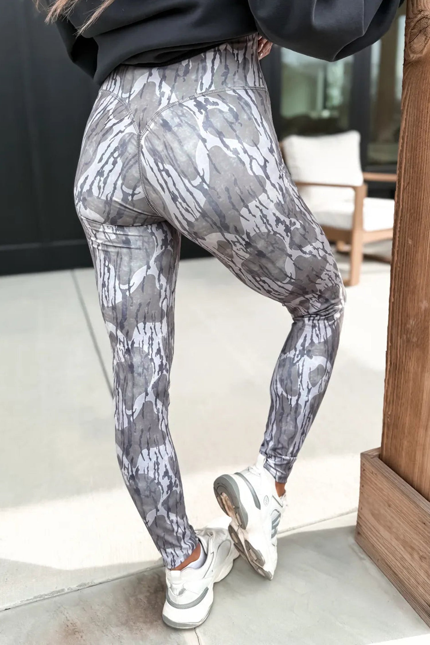 Camo Print High Waist Leggings