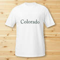 Colorado Tee on Light Pine Wood
