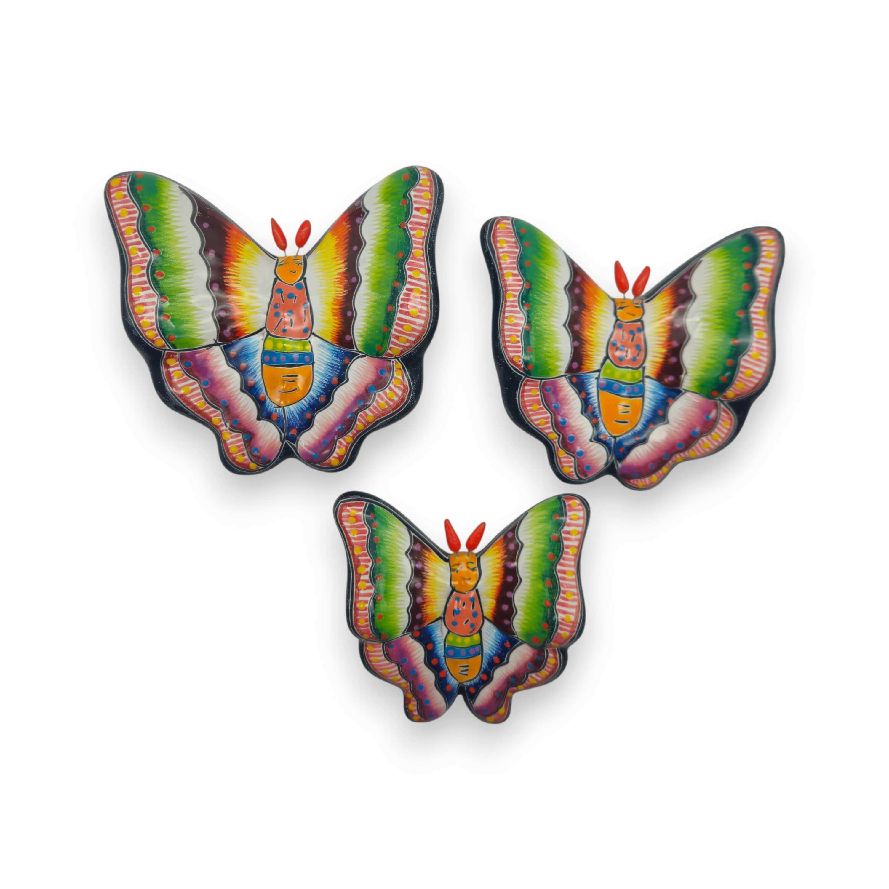 Talavera Butterfly Trio Wall Art