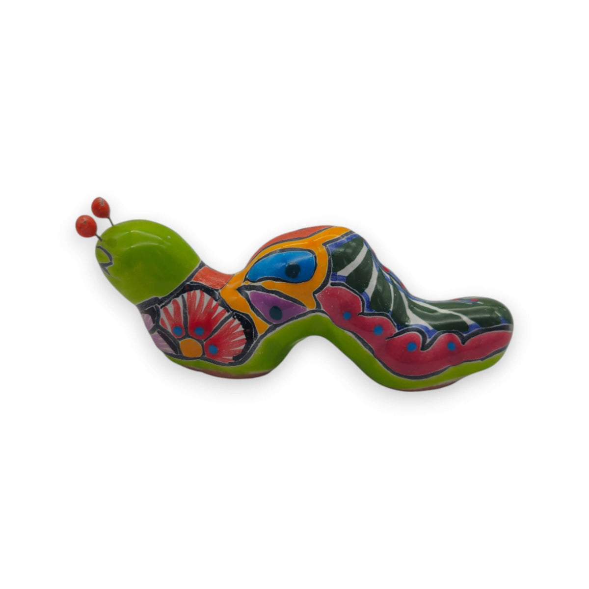 Talavera Caterpillar Figurine
