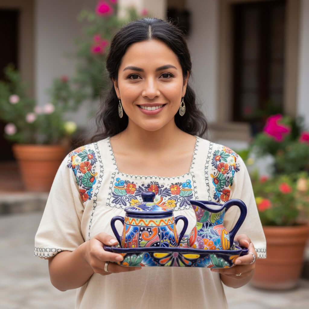 Talavera Coffee Serving Set