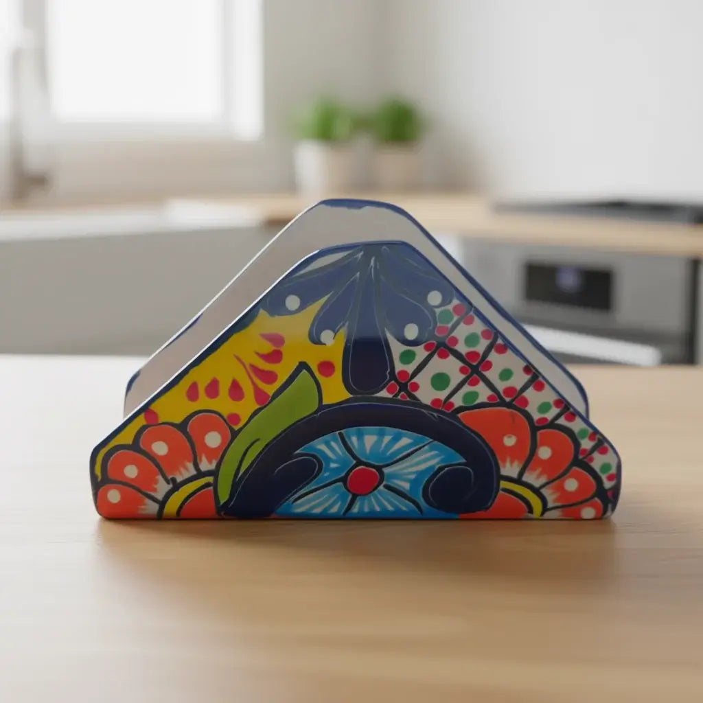 Canyon Bloom Talavera Napkin Holder