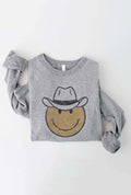 Women's Cowboy Smiley Sweatshirt