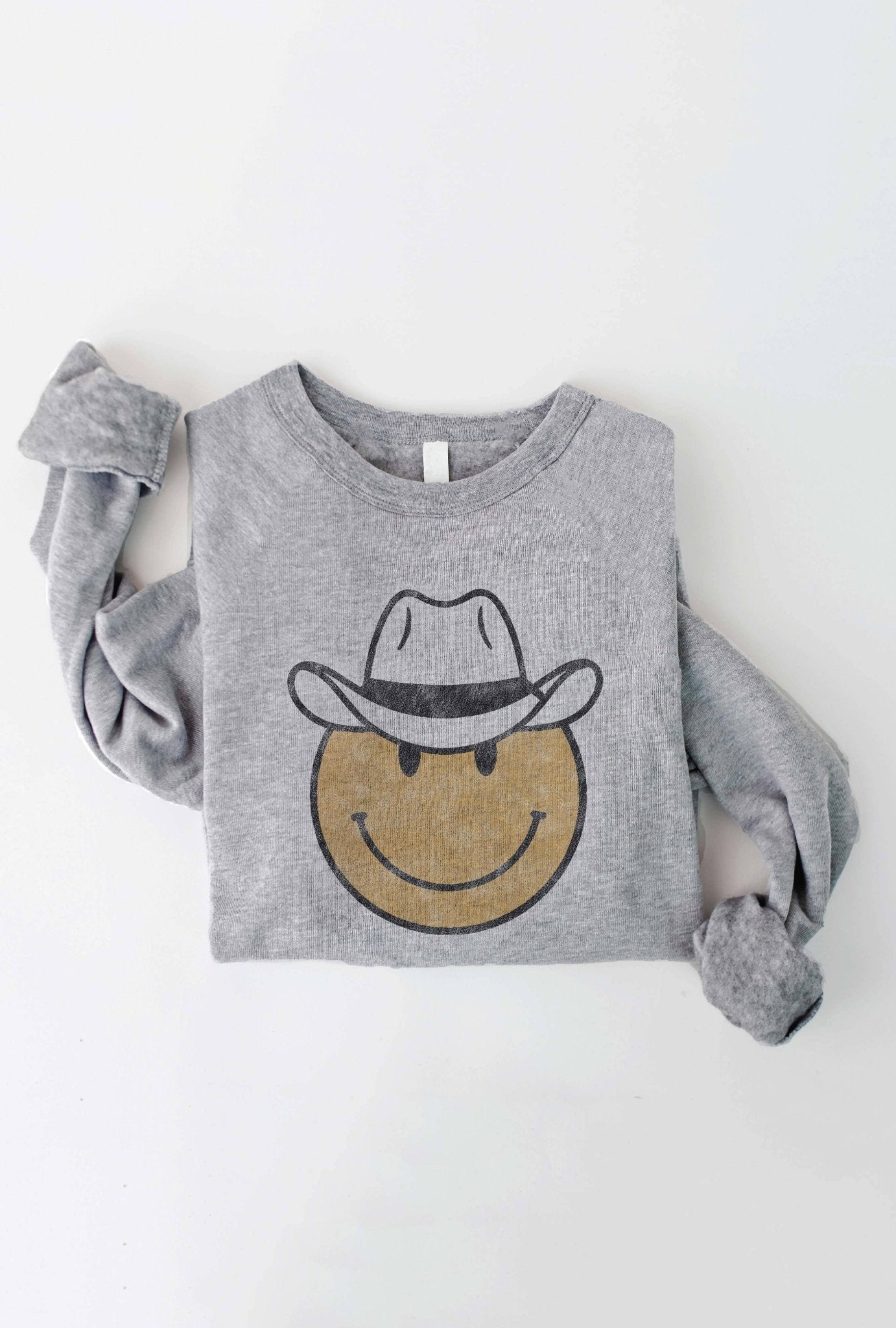 Women's Cowboy Smiley Sweatshirt