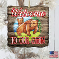 Bear Cabin Woodsy Ornament