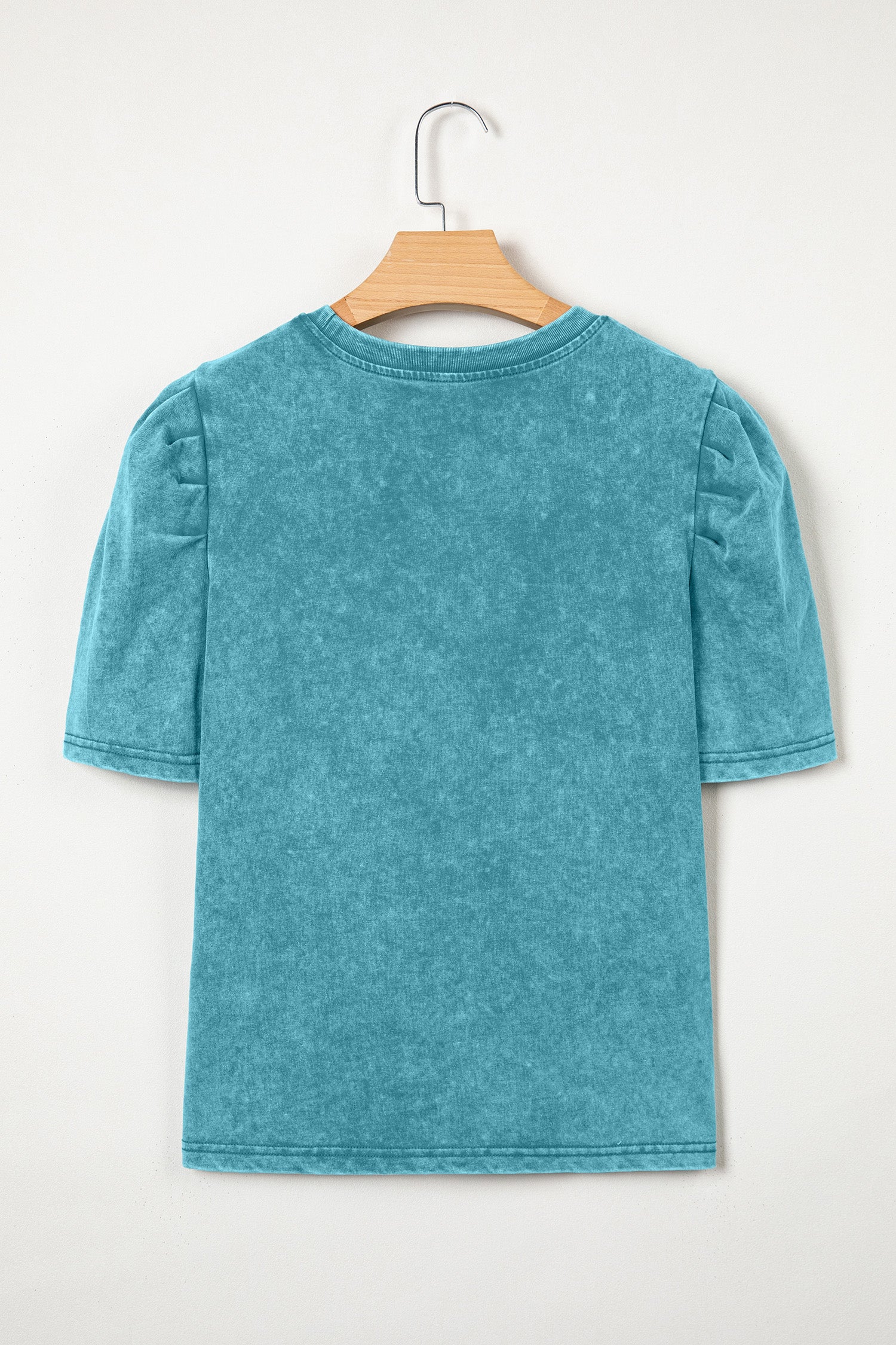 Western Embroidered Puff Sleeve Tee