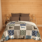 Dachshund Blanket Colorado Cabin Bedroom