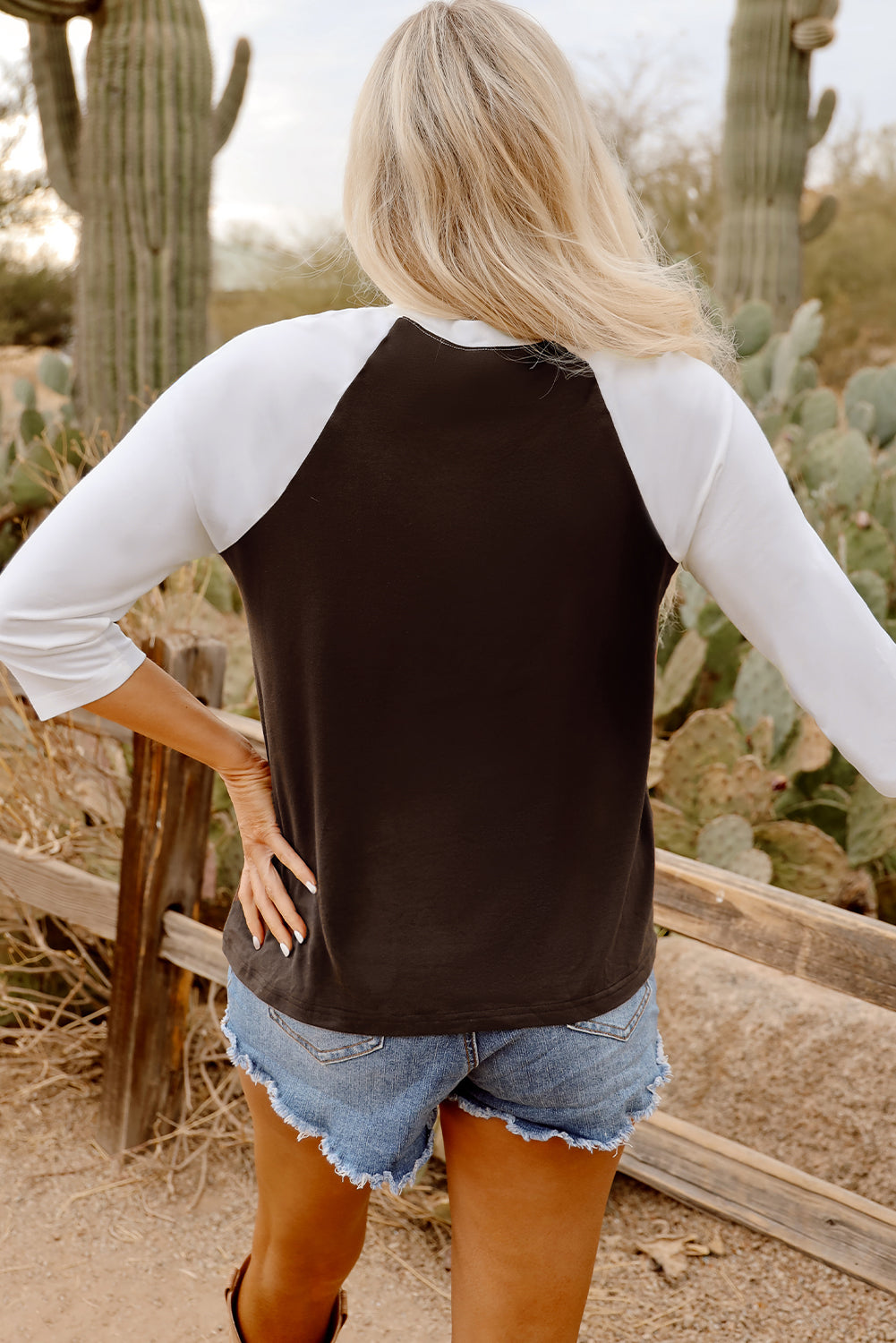 Yeehaw Western Raglan Top