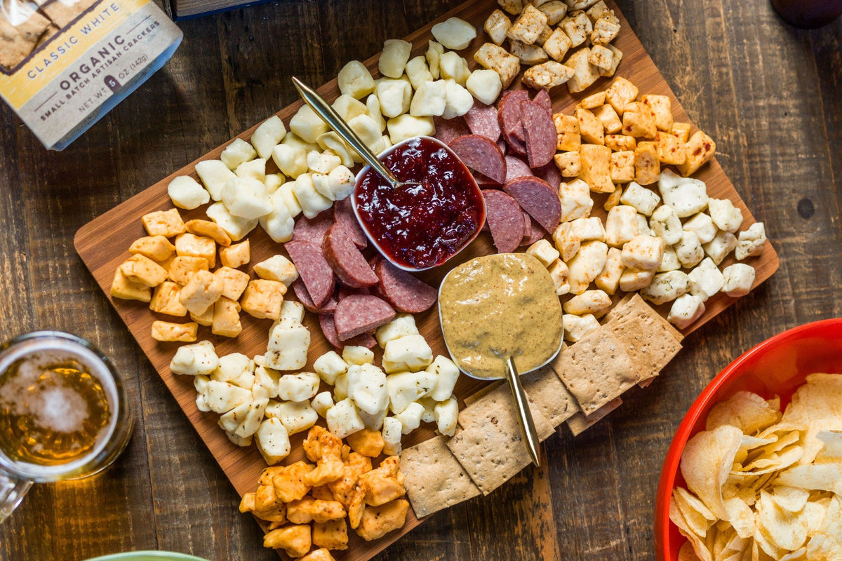 Cheese Brothers Deluxe Char-CURD-erie Box – Curds, Sausage & Snacks