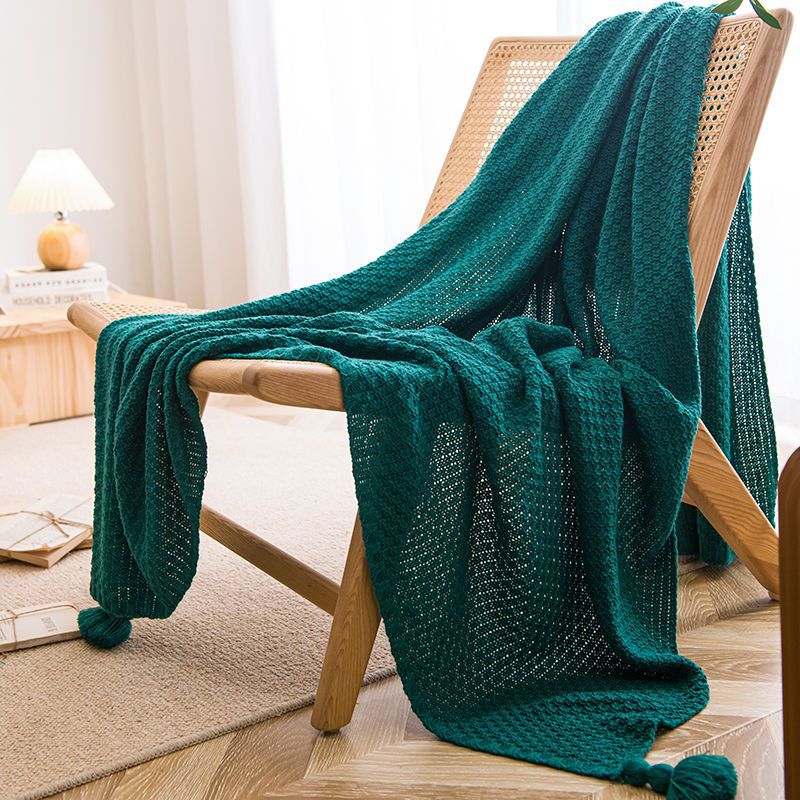 Handmade Tassel Throw Blanket