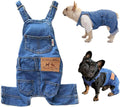 Dog Denim Overalls Jumpsuit