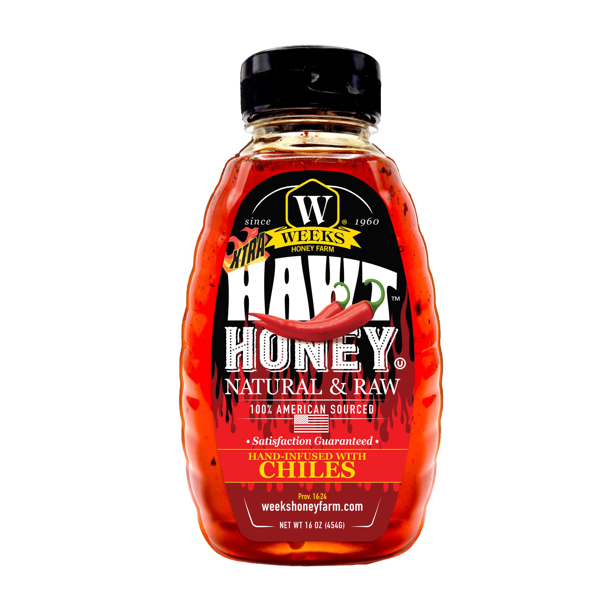 HAWT Honey Chile-Infused Raw Honey