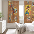 Vintage Cowgirl Window Curtains 52"x63"