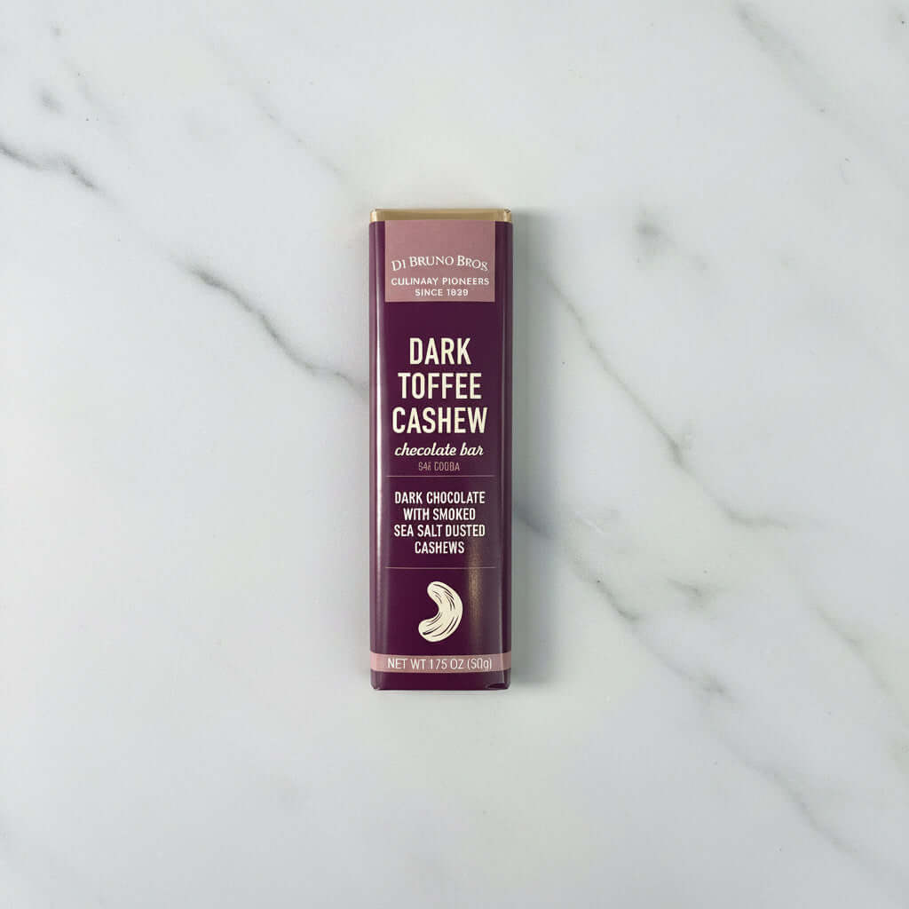Dark Chocolate Toffee & Cashew Bar