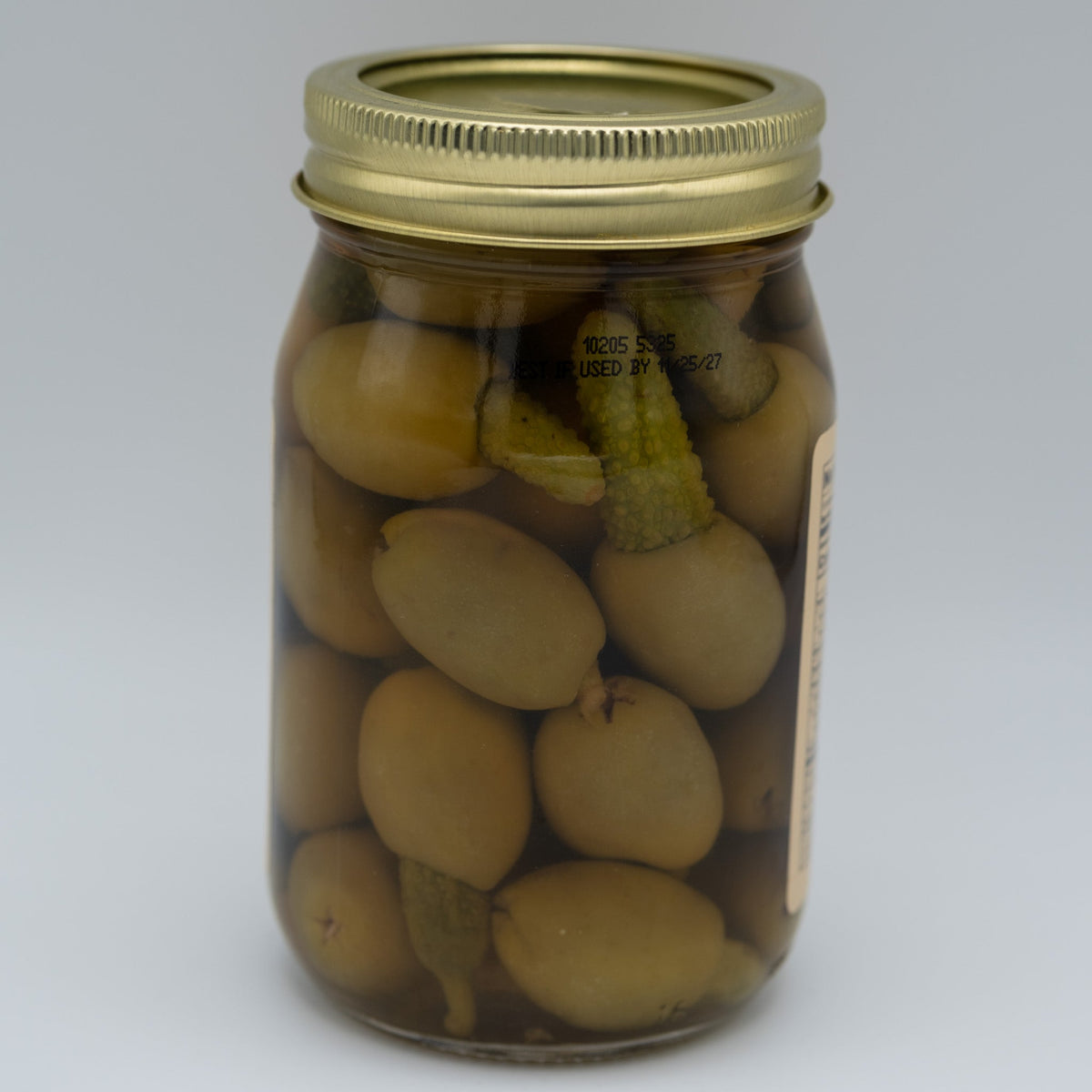 Gherkin Stuffed Olives | 16 fl oz
