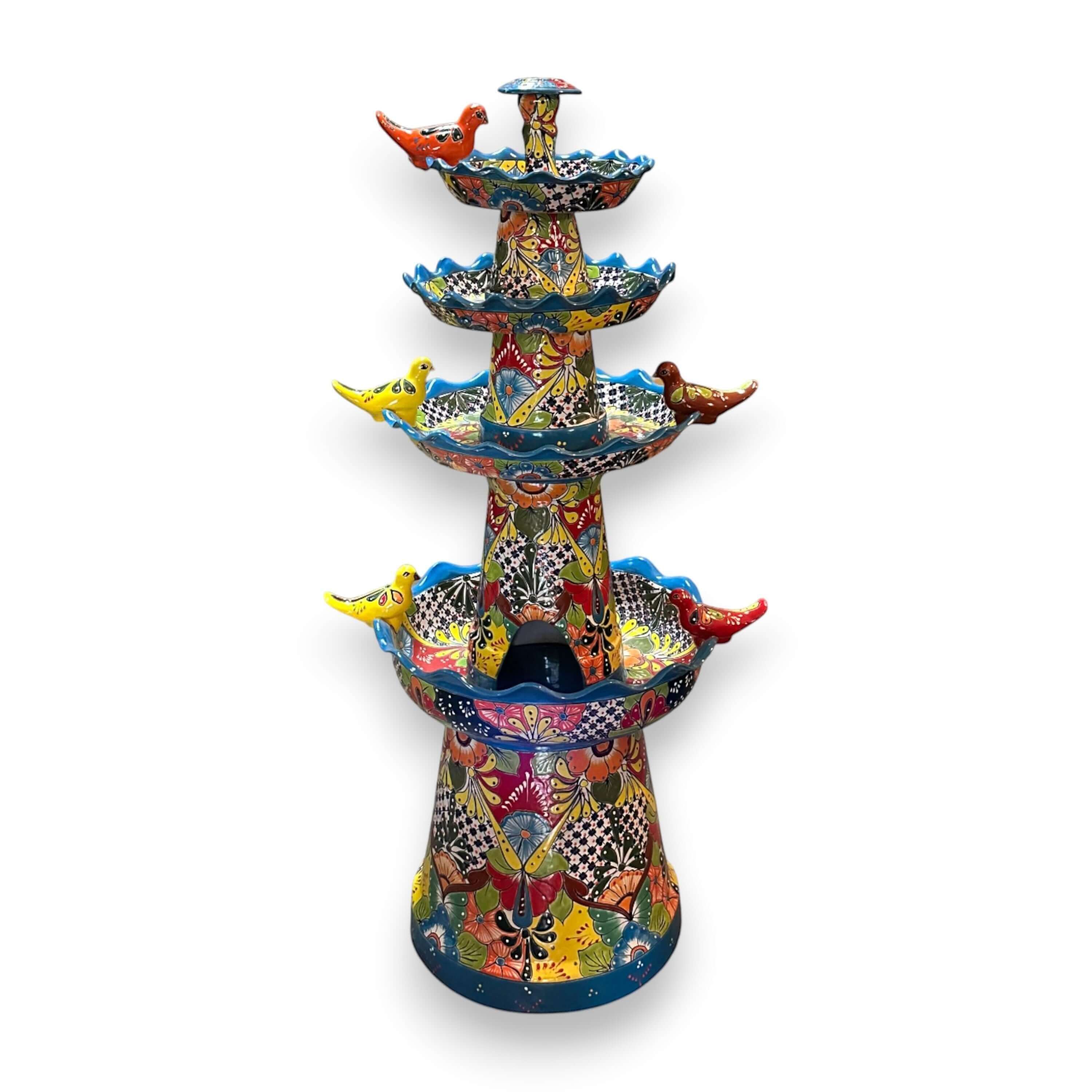 Multicolor Talavera Garden Fountain