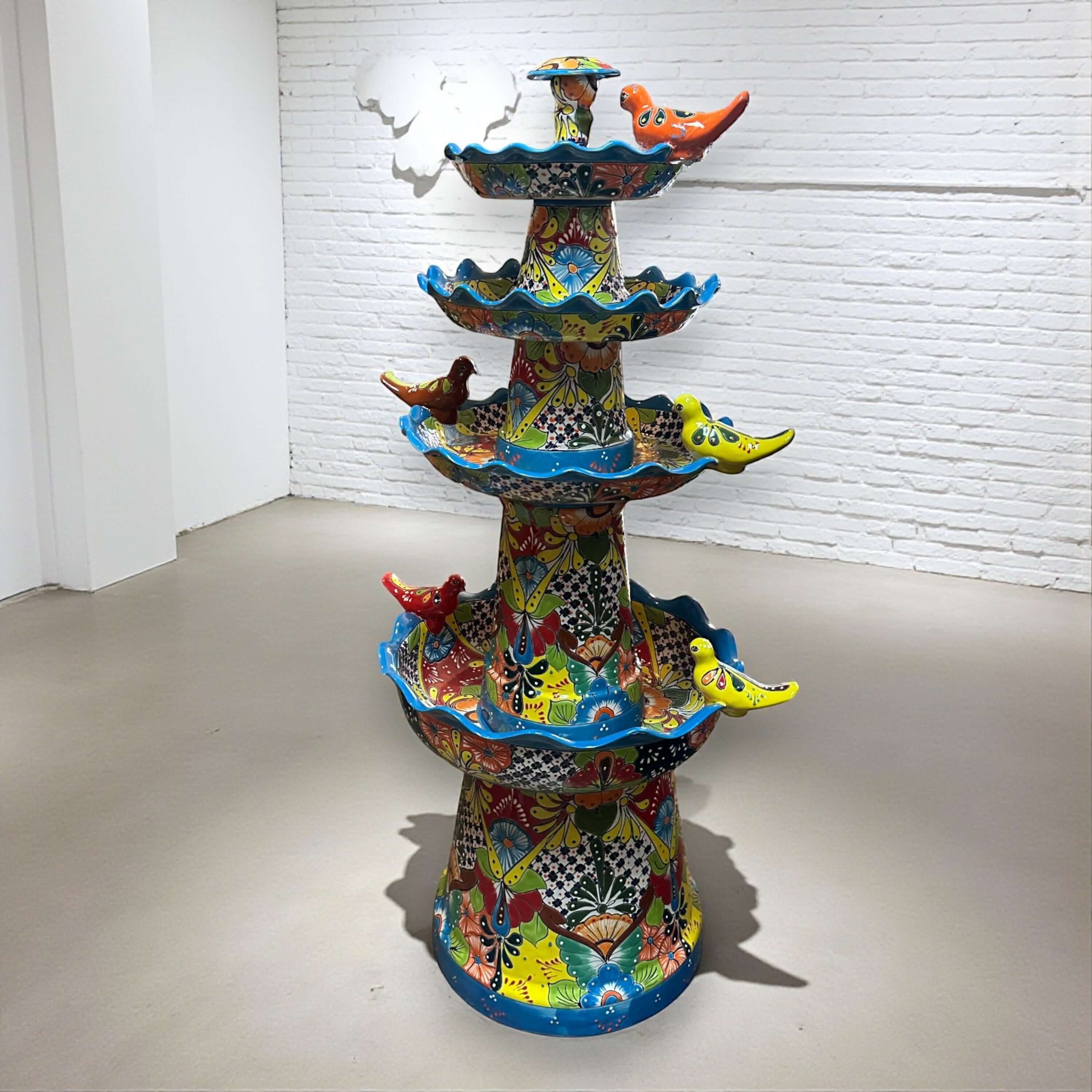 Multicolor Talavera Garden Fountain