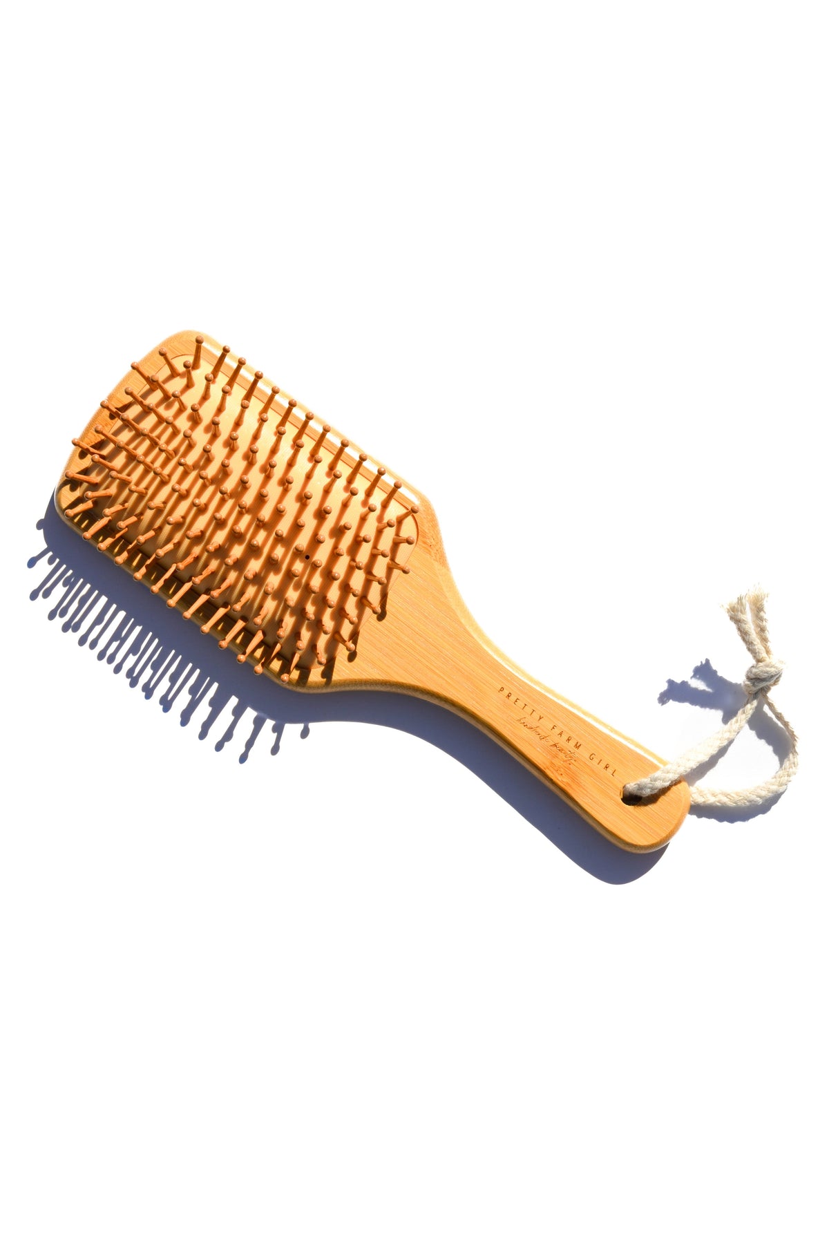 Bamboo Paddle Hair Brush | Bamboo Bristles, 9 in