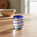 Cobalt Spiral Wine Glass