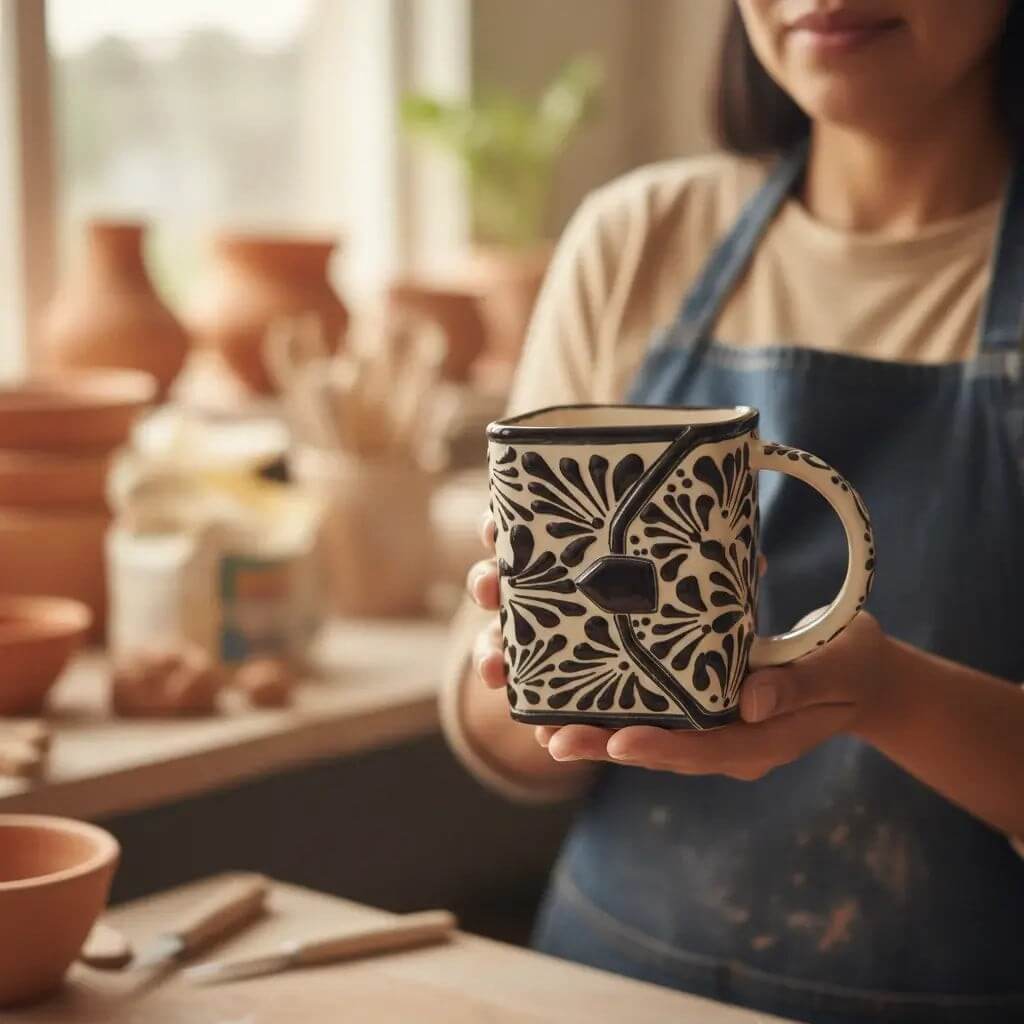 Canyon Bloom Talavera Planter