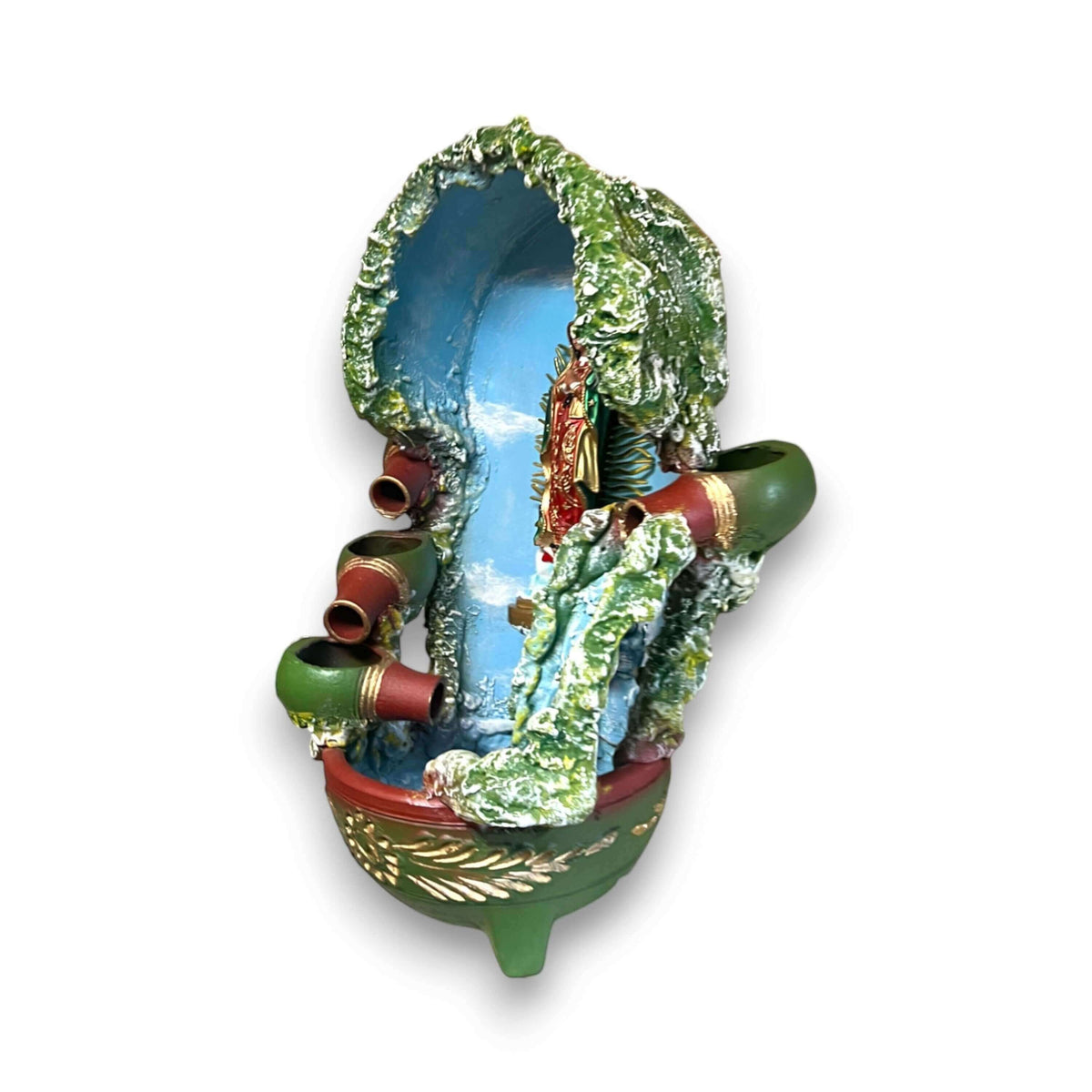 Hand-Painted Talavera Outdoor Fountain