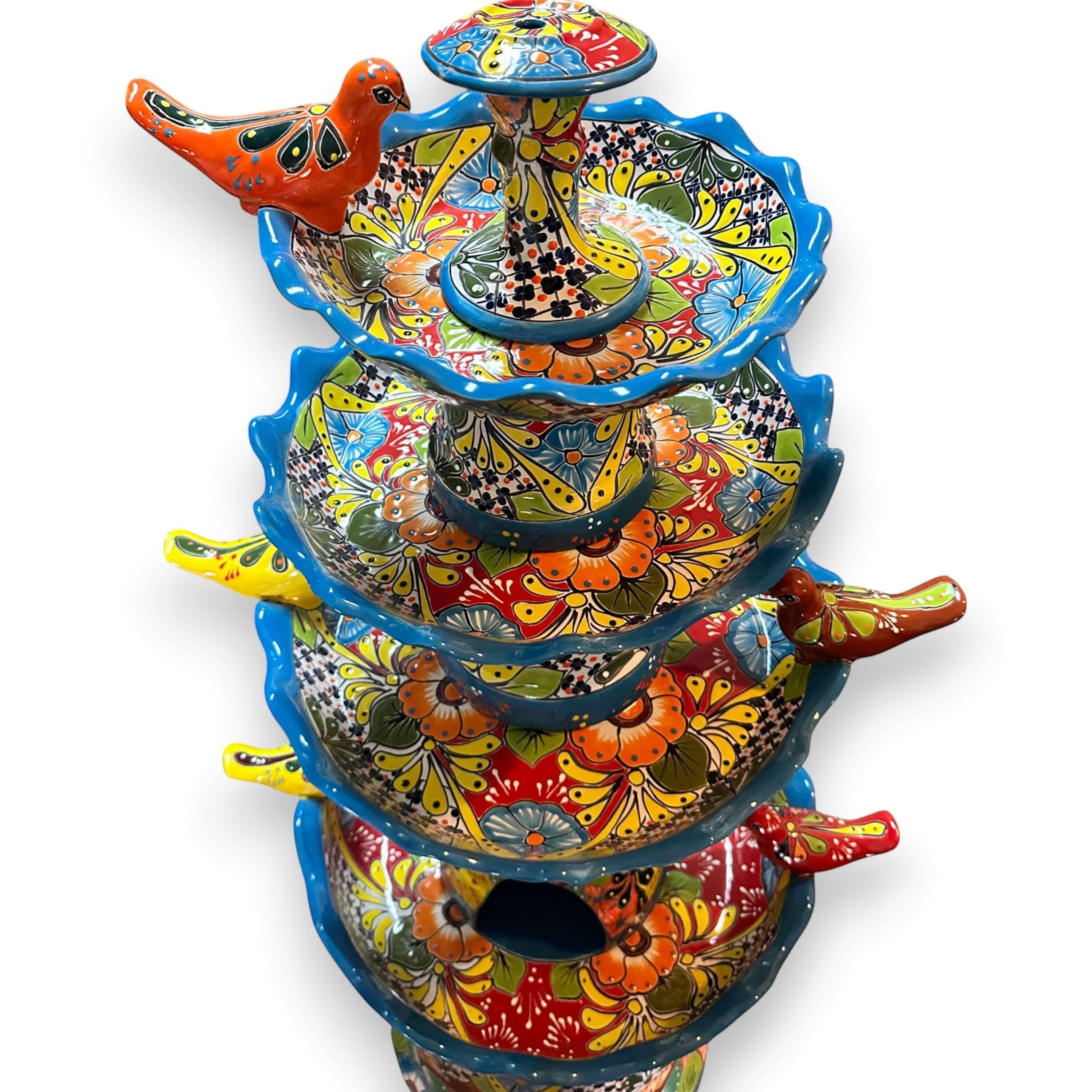 Multicolor Talavera Garden Fountain