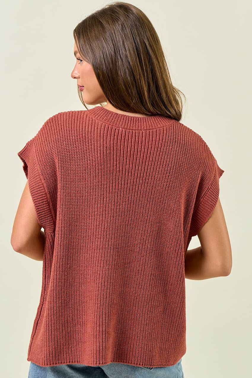 Women's Horseshoe Short Sleeve Sweater