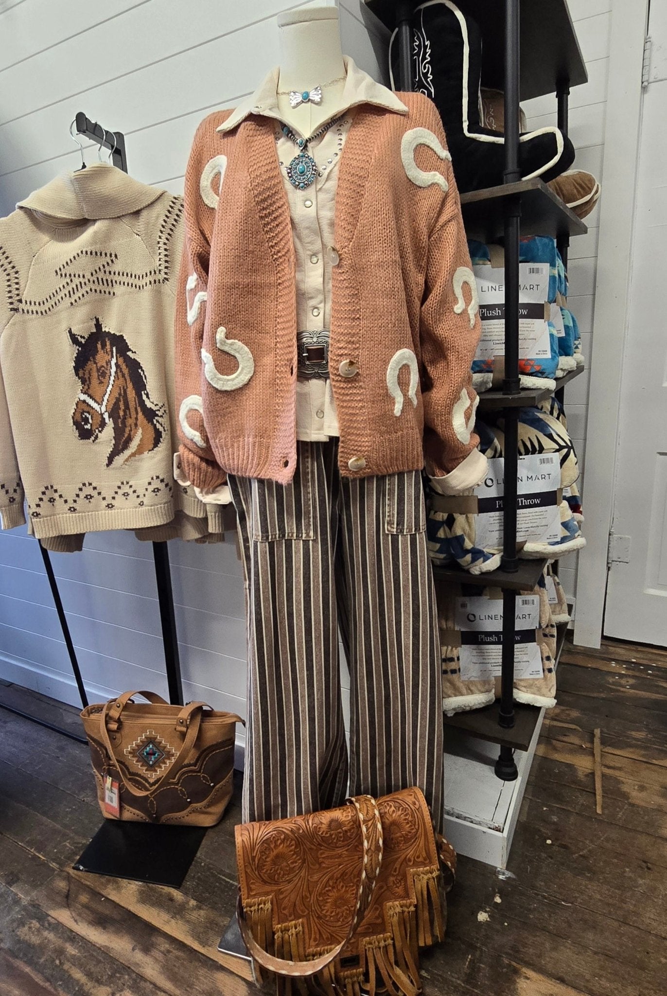 Women's Horseshoe Patch Cardigan
